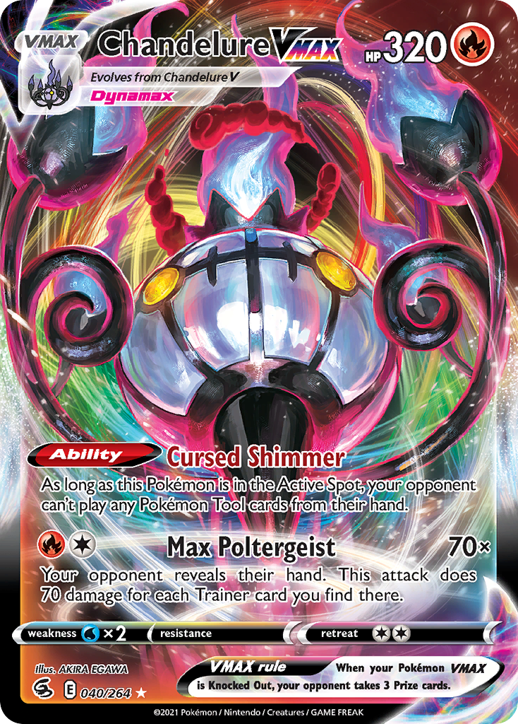 Chandelure VMAX card front