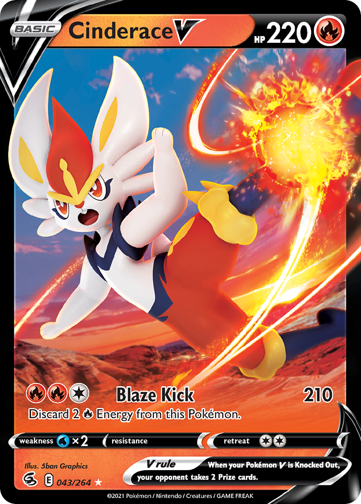 Cinderace V card front