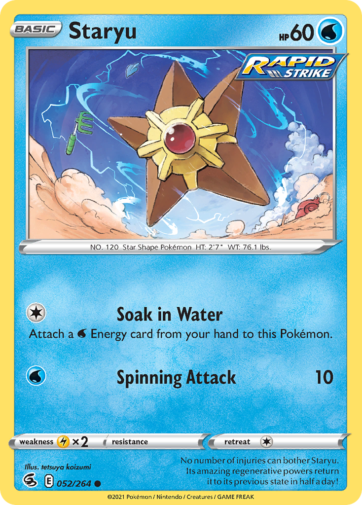 Staryu card front