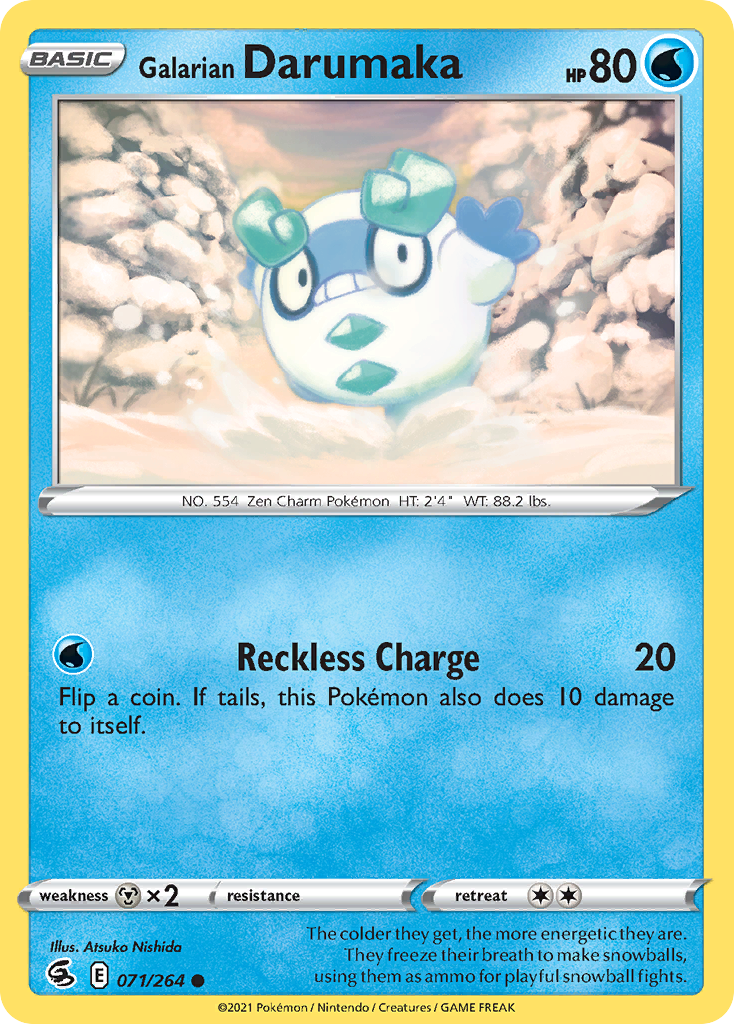 Galarian Darumaka card front