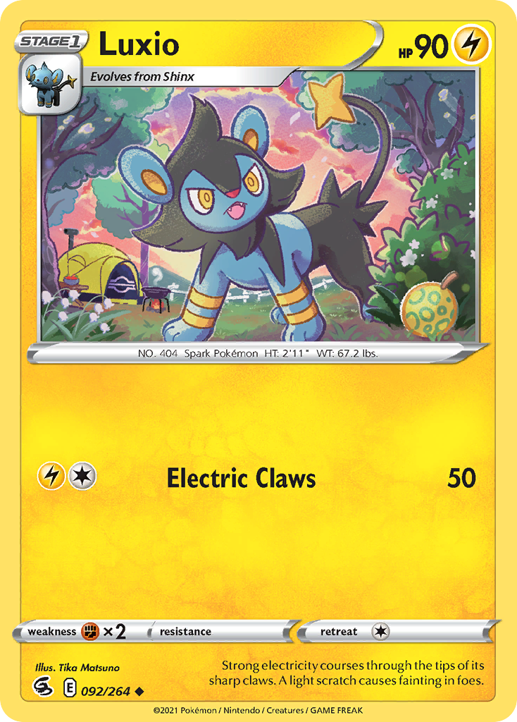 Luxio card front