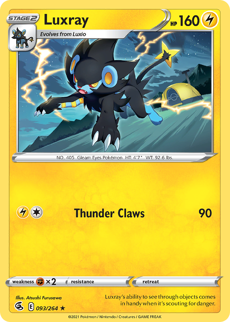 Luxray card front