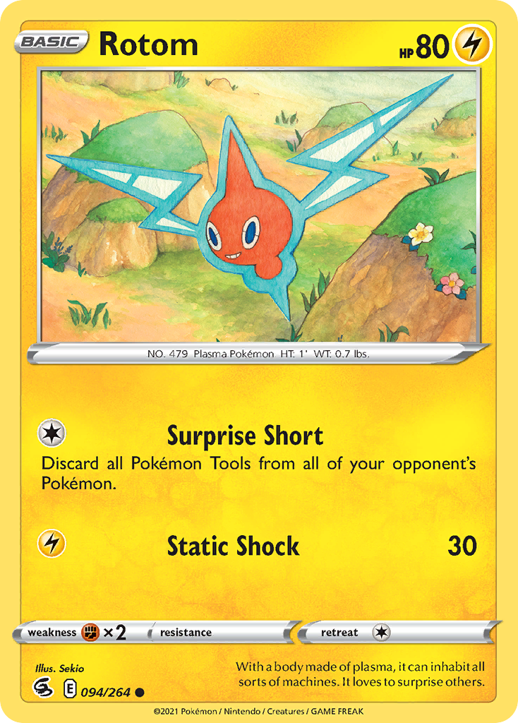 Rotom card front