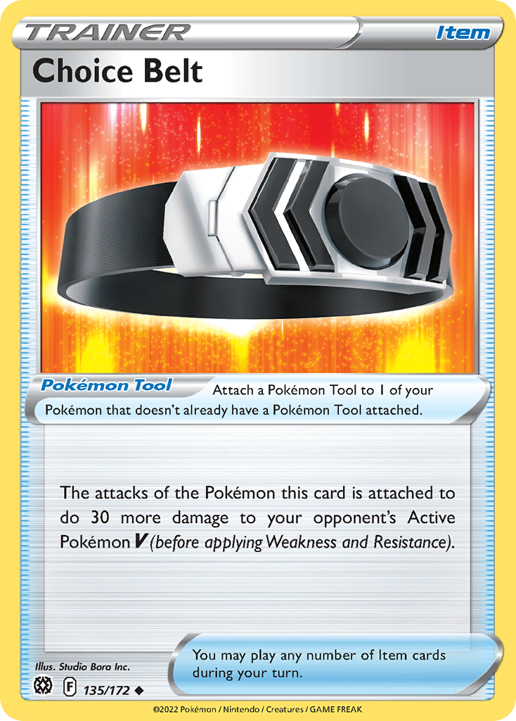 Choice Belt card front