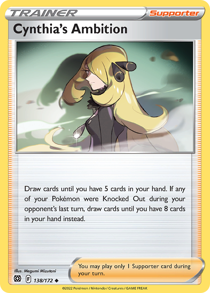 Cynthia's Ambition card front