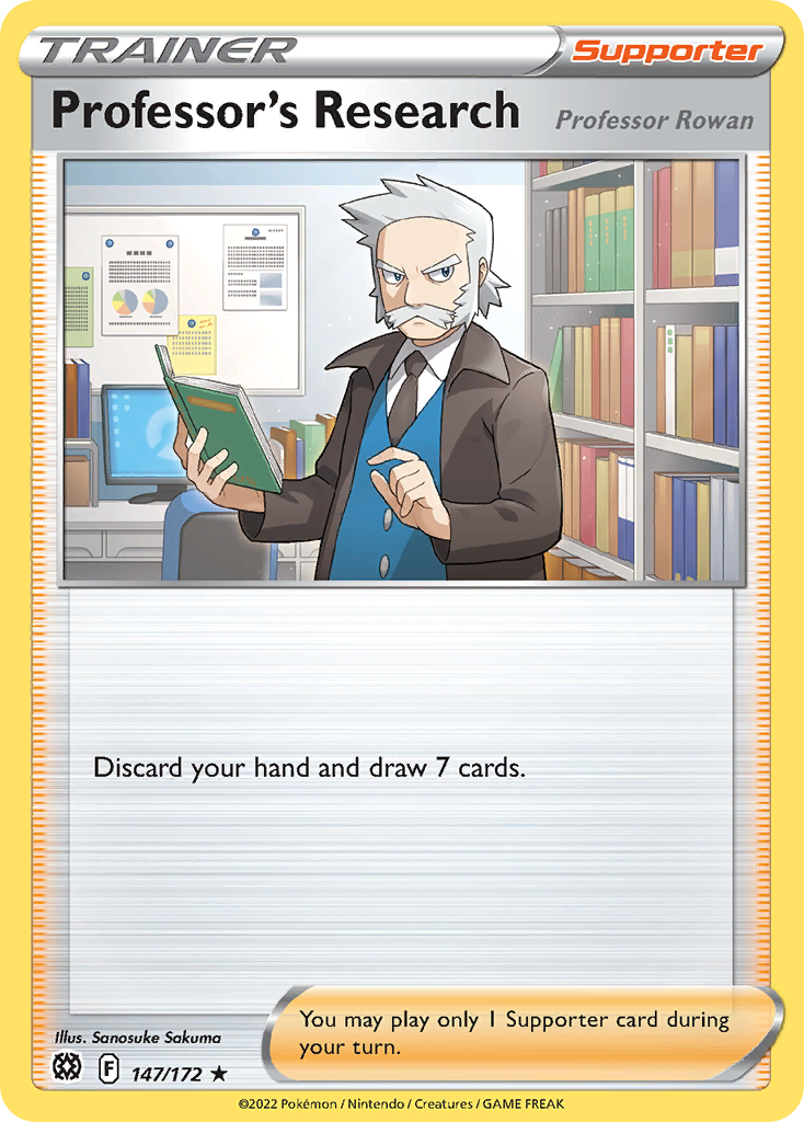 Professor's Research card front