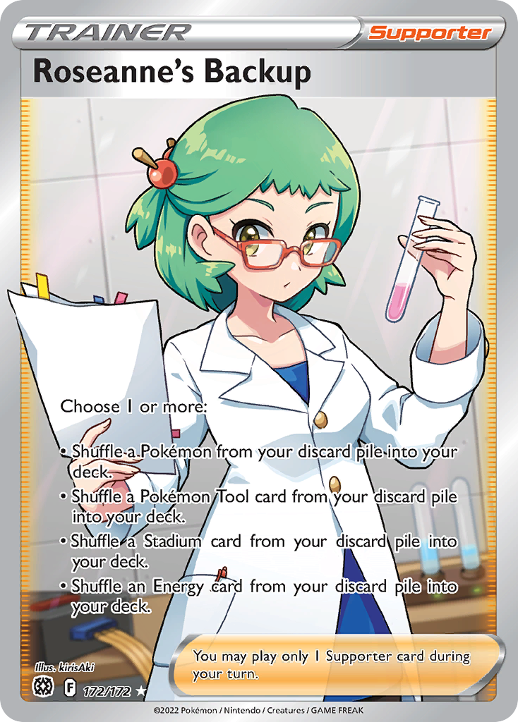 Roseanne's Backup card front