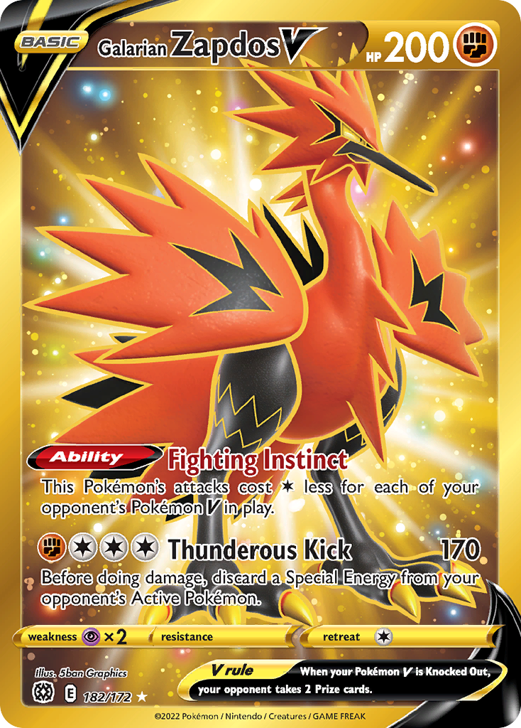 Galarian Zapdos V card front