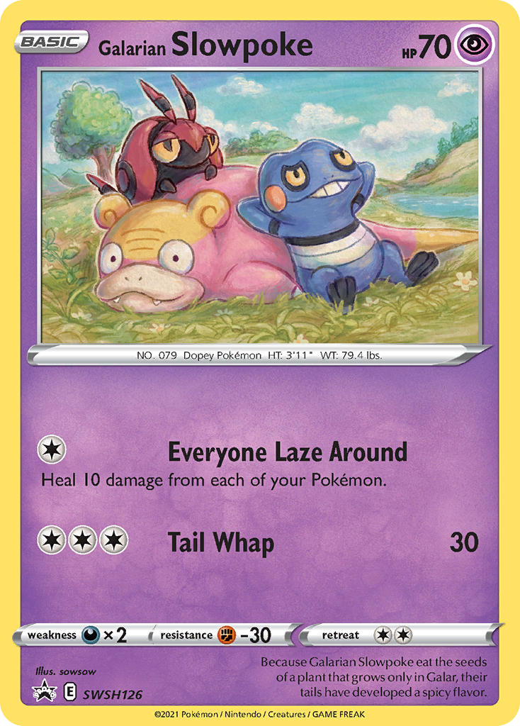 Galarian Slowpoke card front