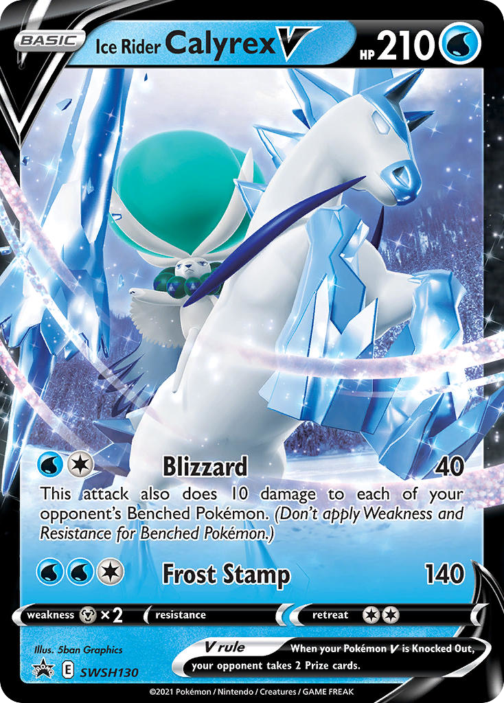 Ice Rider Calyrex V card front