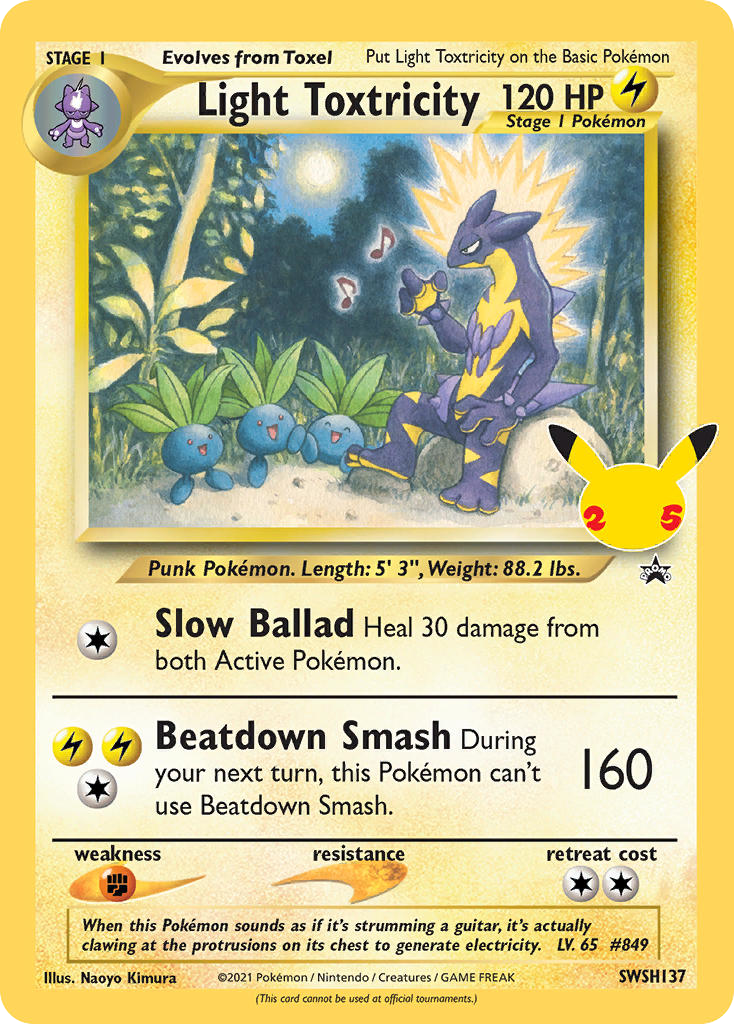 Light Toxtricity card front