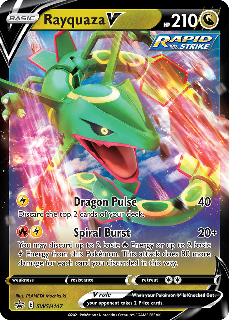 Rayquaza V card front