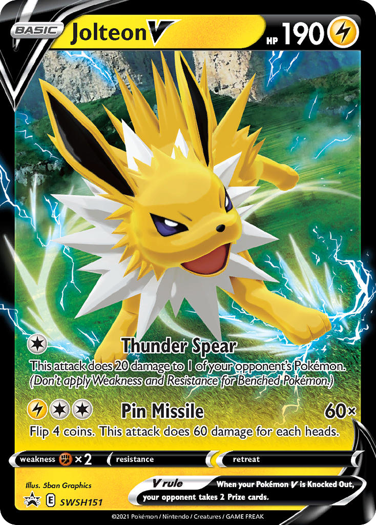 Jolteon V card front