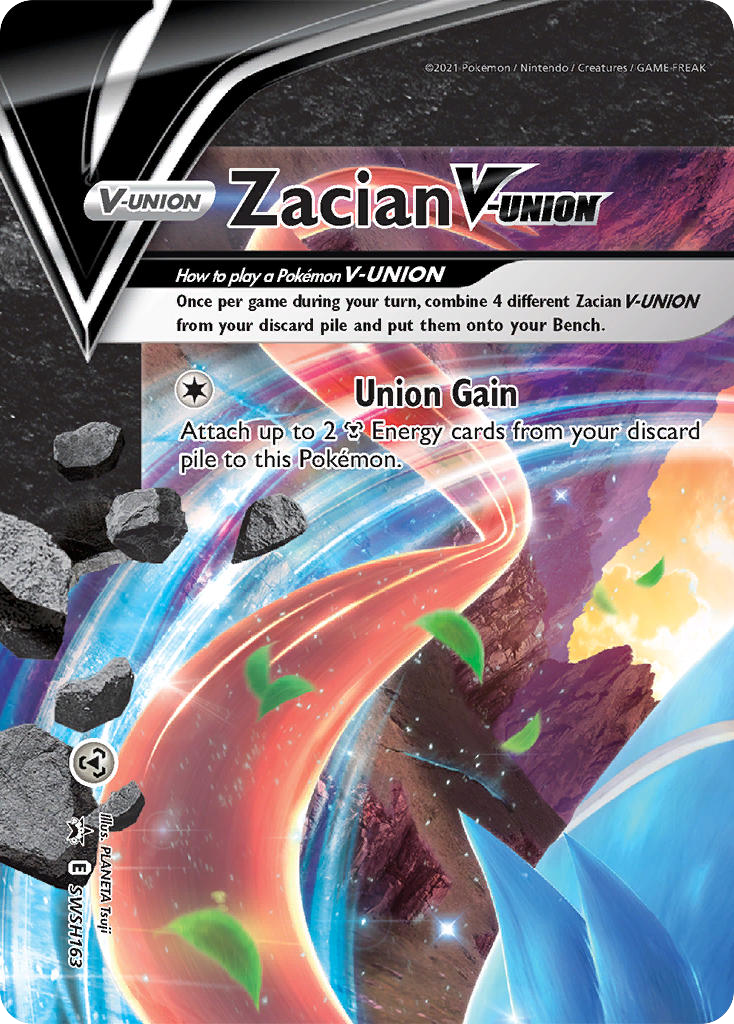 Zacian V-UNION card front