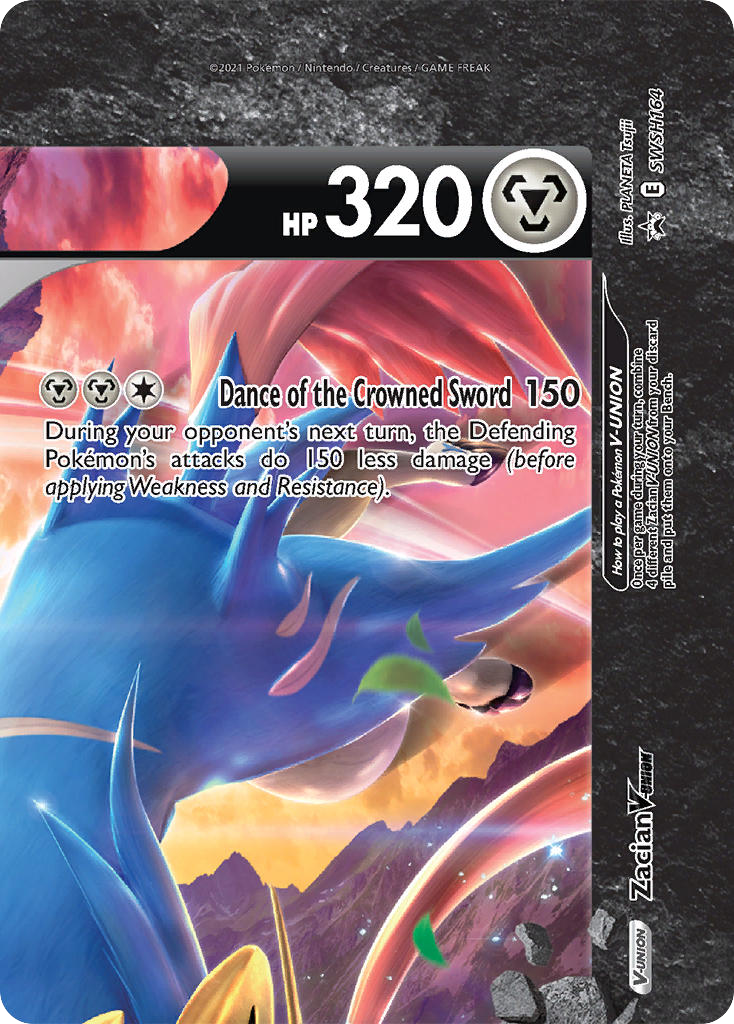 Zacian V-UNION card front
