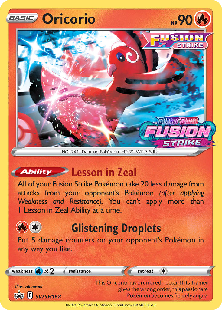 Oricorio card front