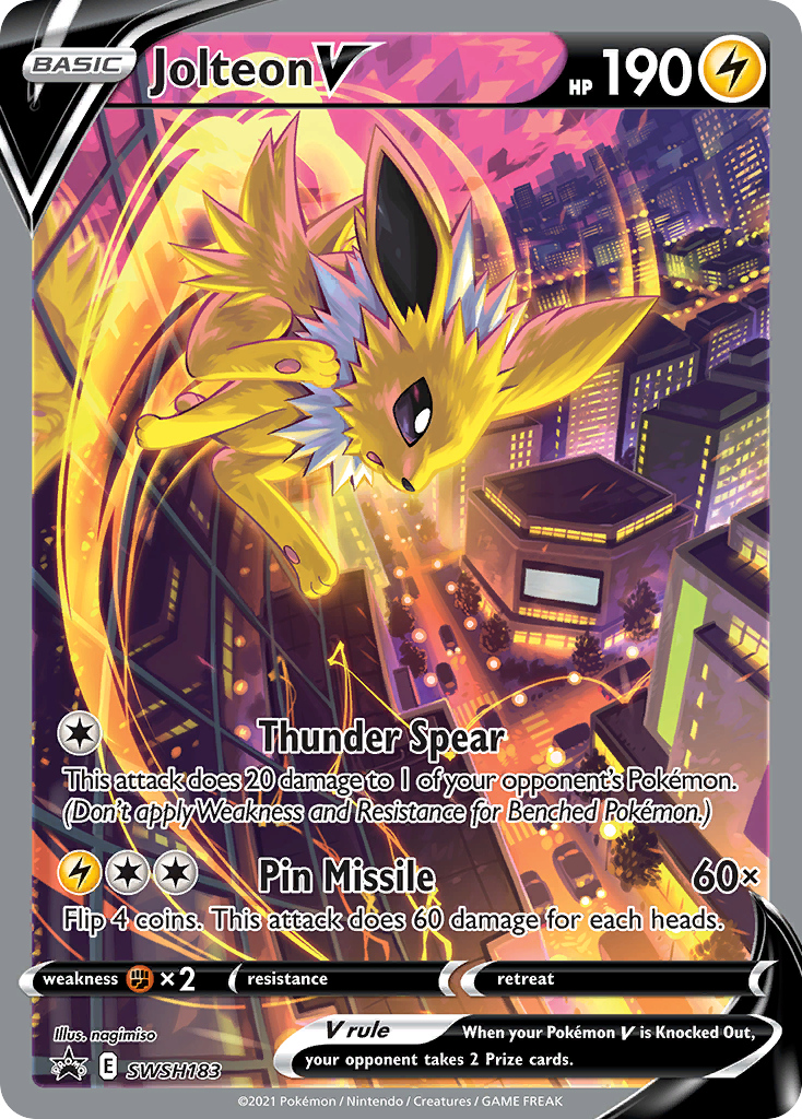 Jolteon V card front