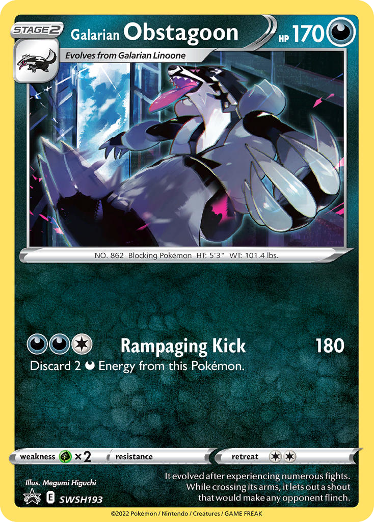 Galarian Obstagoon card front