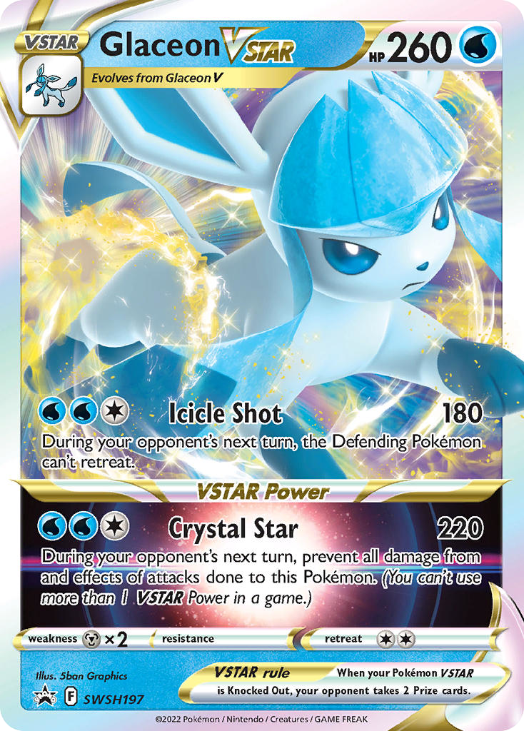 Glaceon VSTAR card front