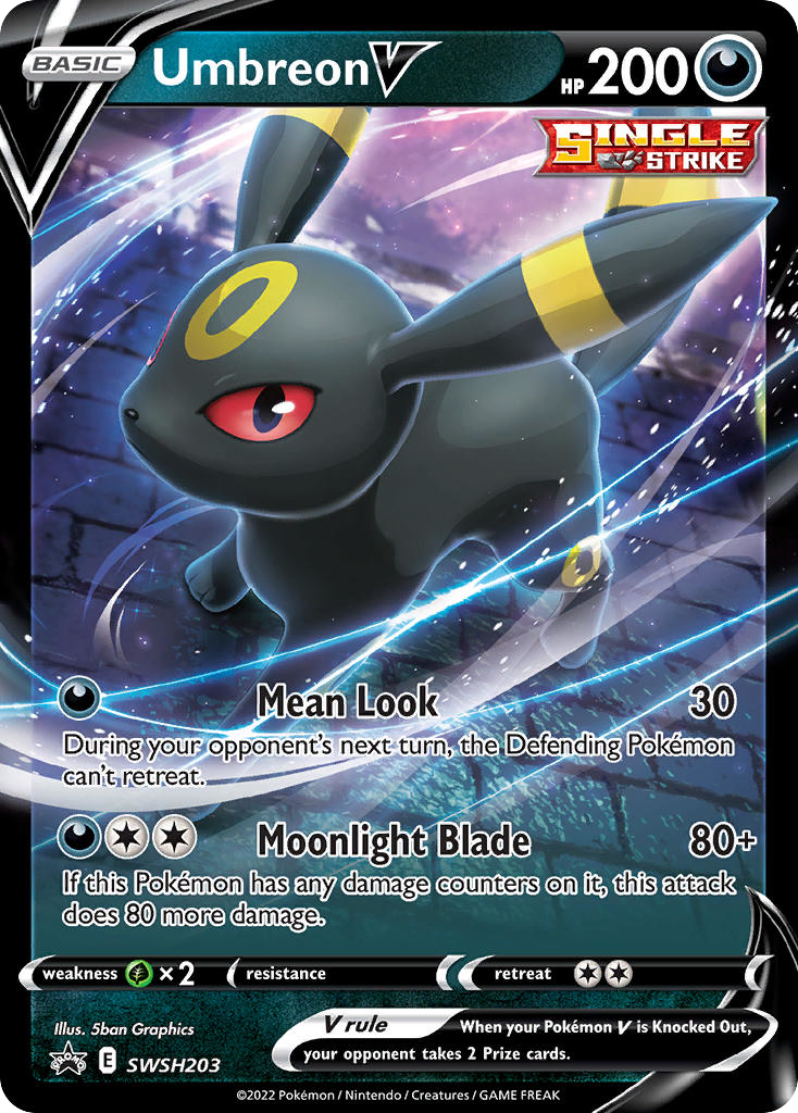 Umbreon V card front