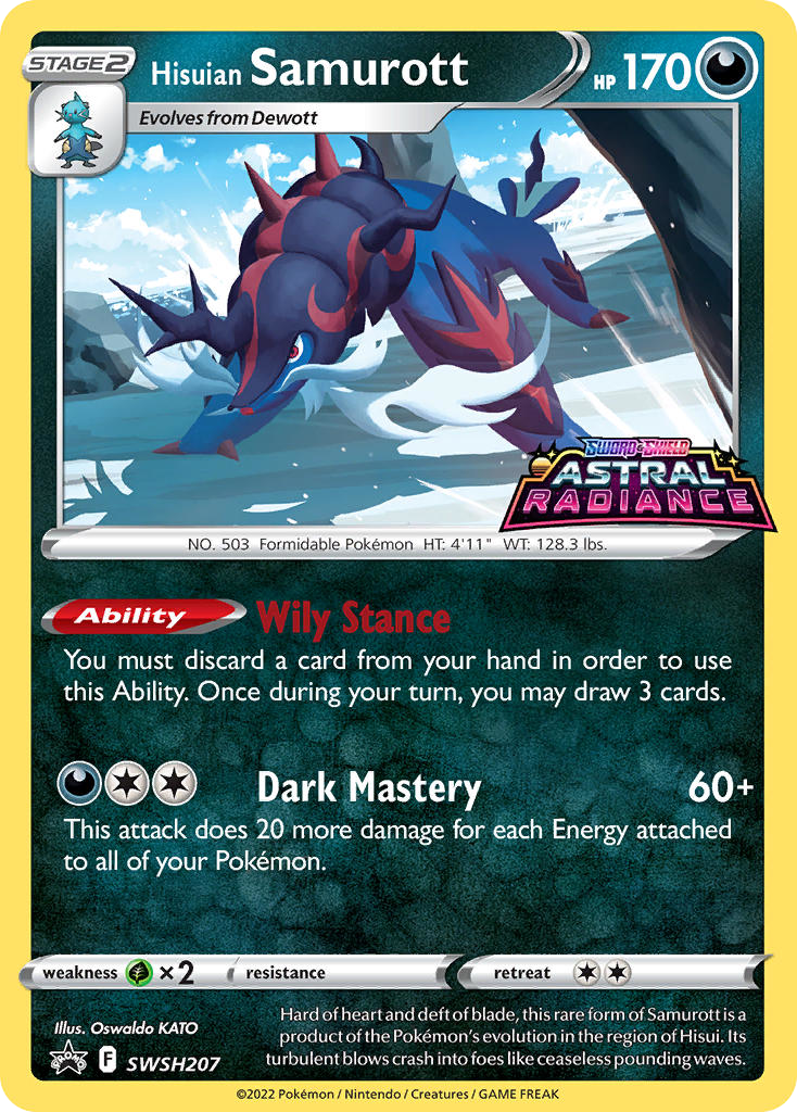 Hisuian Samurott card front