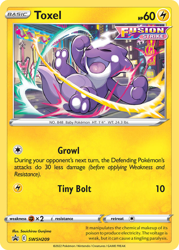 Toxel card front