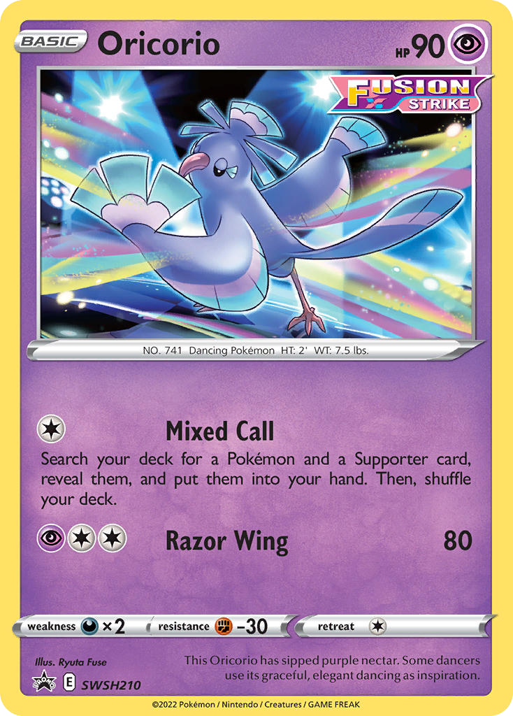 Oricorio card front