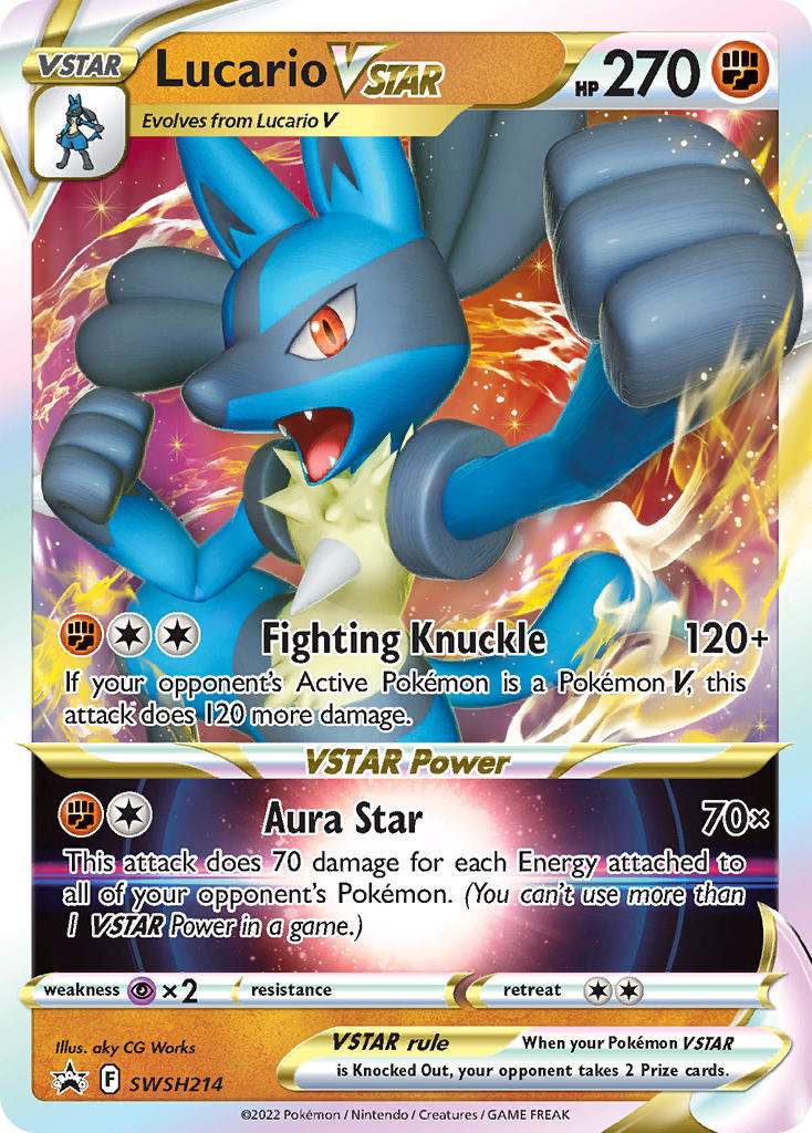 Lucario VSTAR card front