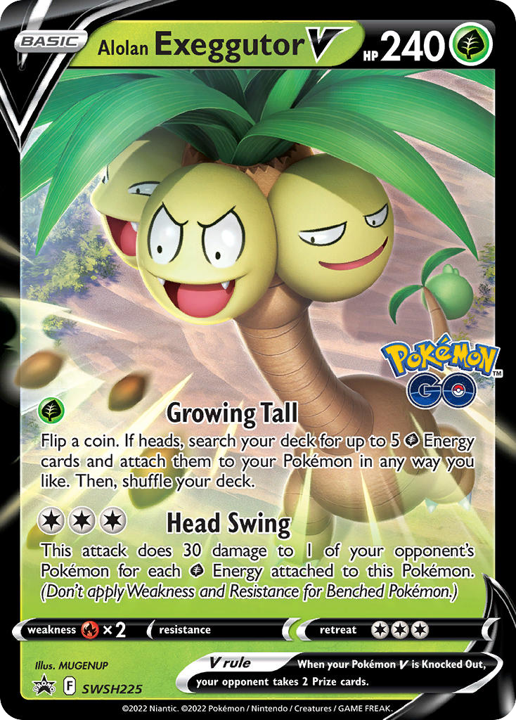 Alolan Exeggutor V card front