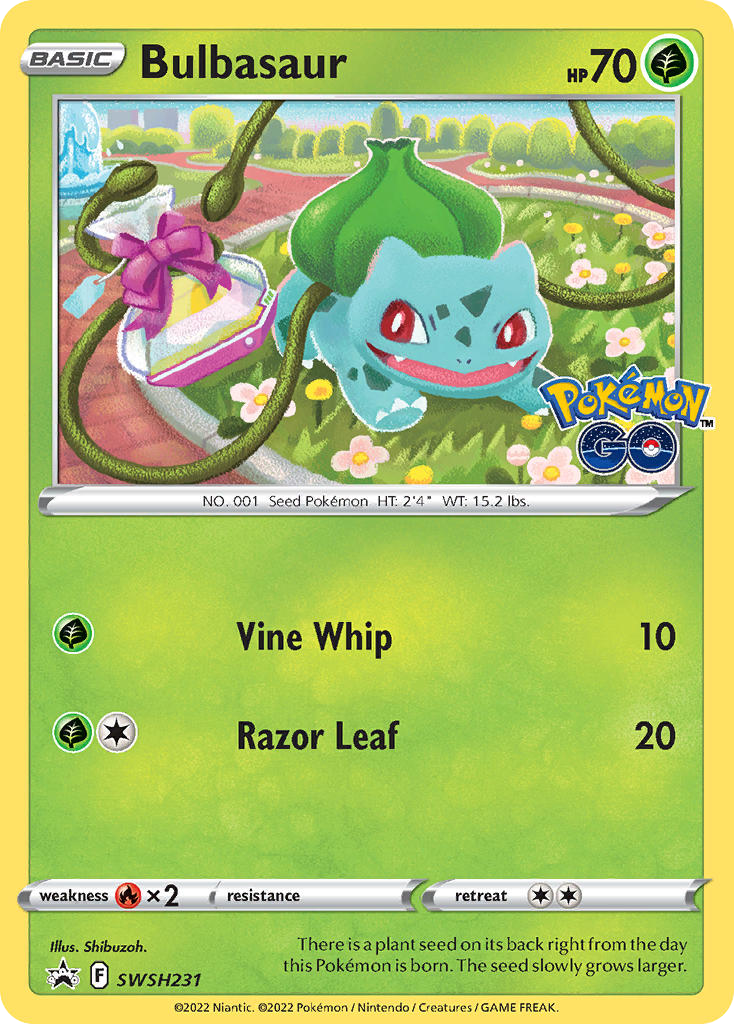 Bulbasaur card front