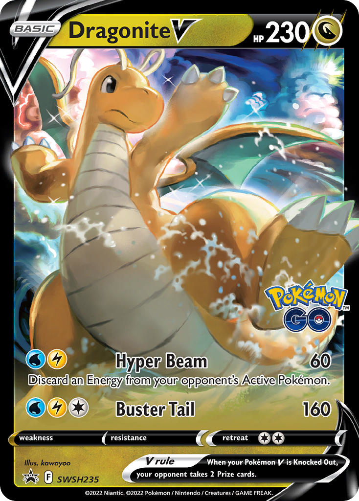 Dragonite V card front
