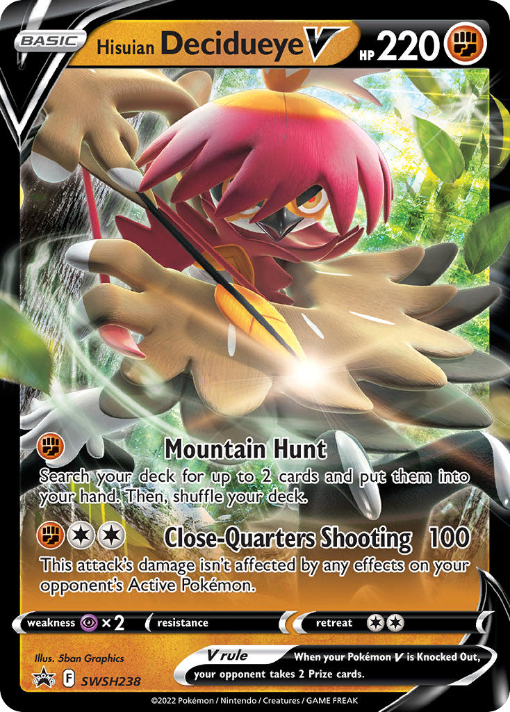 Hisuian Decidueye V card front