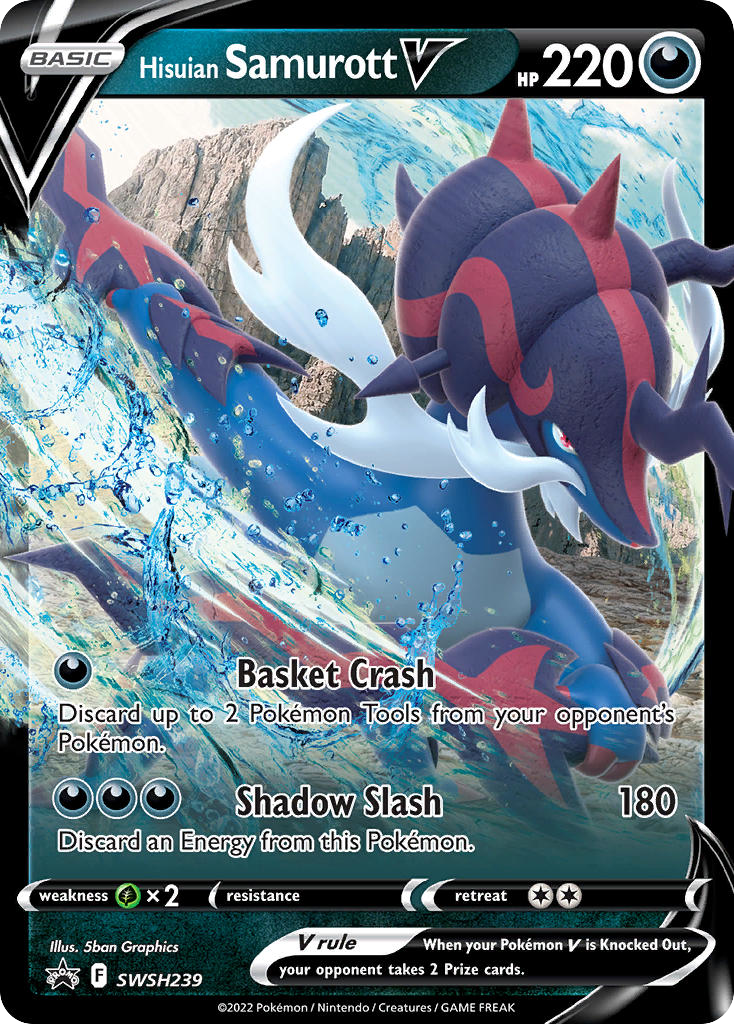 Hisuian Samurott V card front