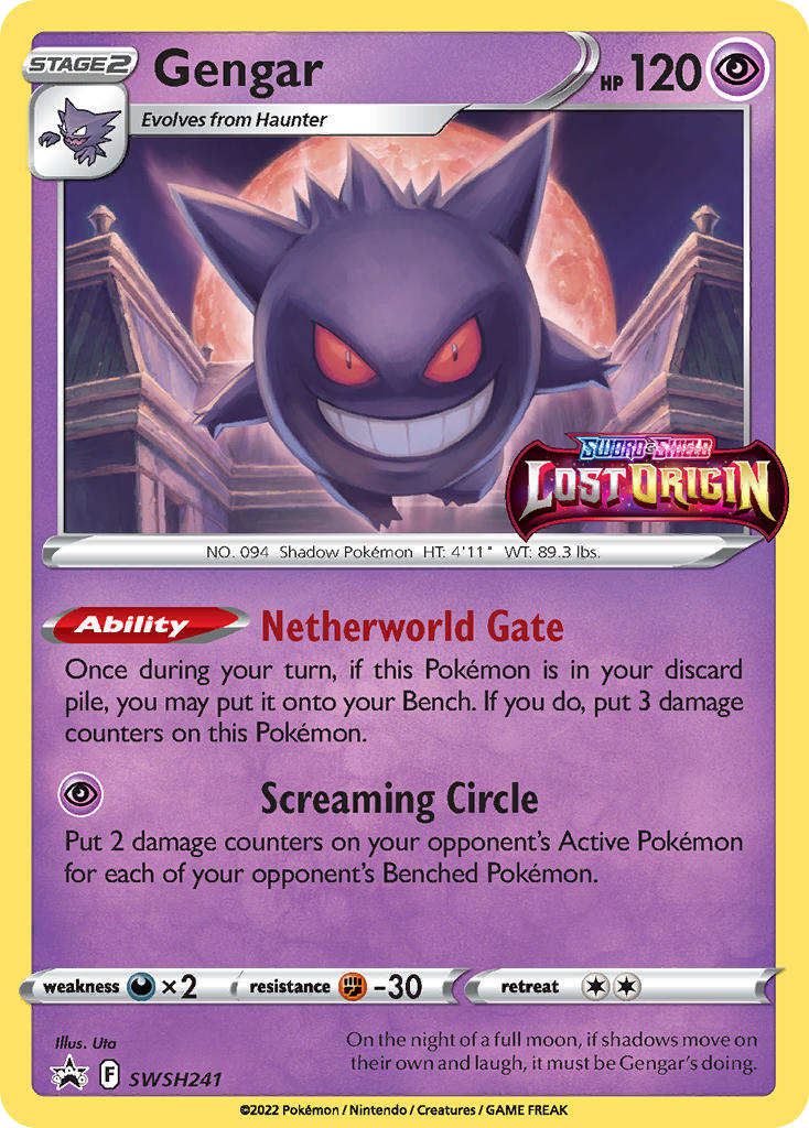 Gengar card front
