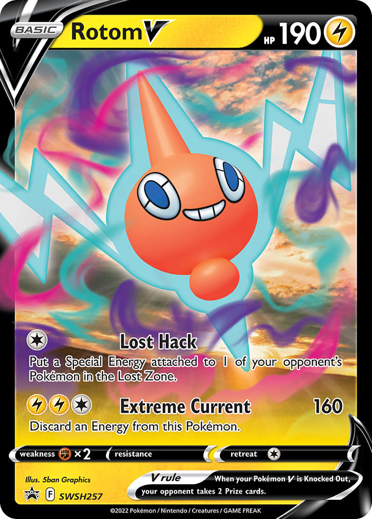 Rotom V card front