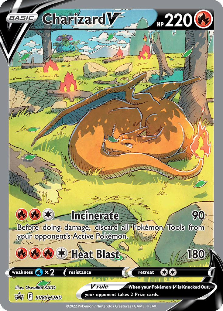 Charizard V card front