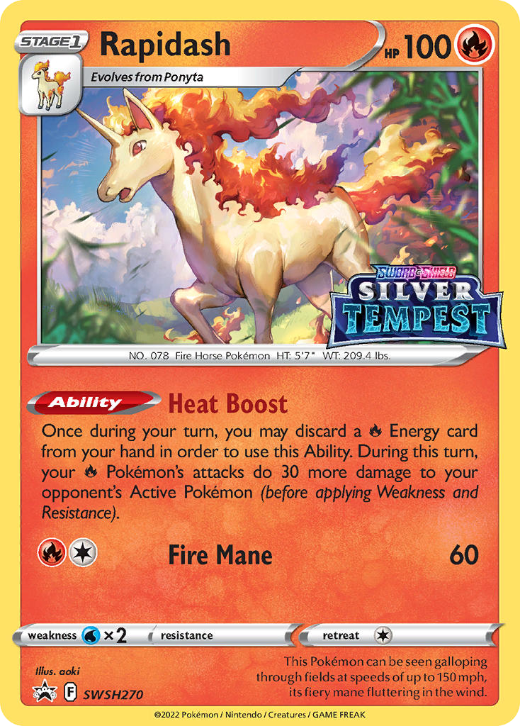 Rapidash card front