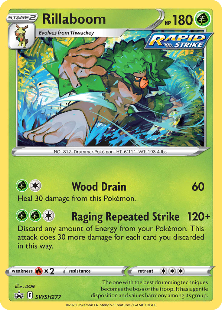Rillaboom card front