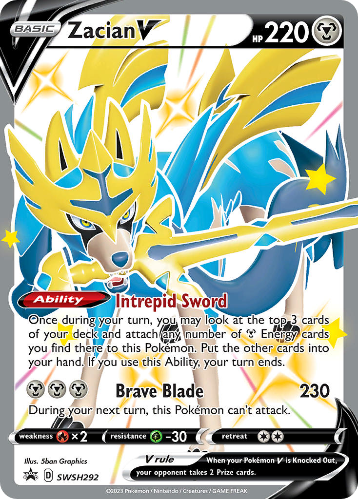 Zacian V card front