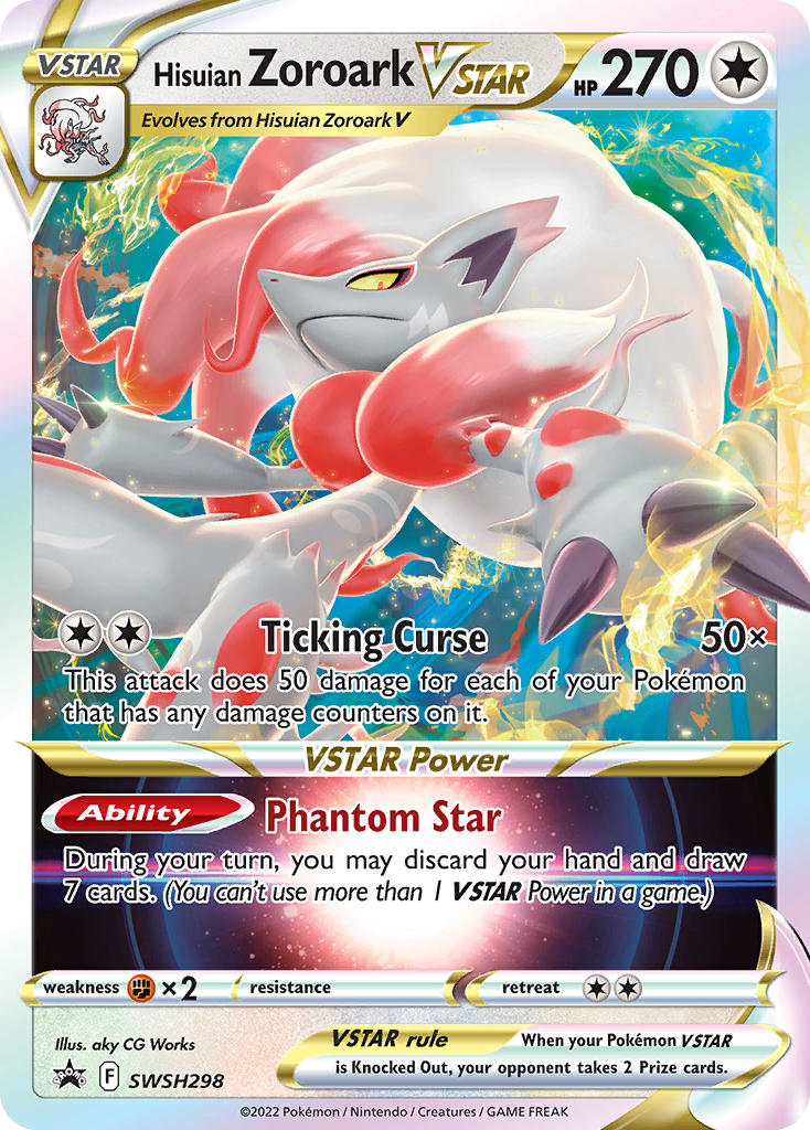 Hisuian Zoroark VSTAR card front