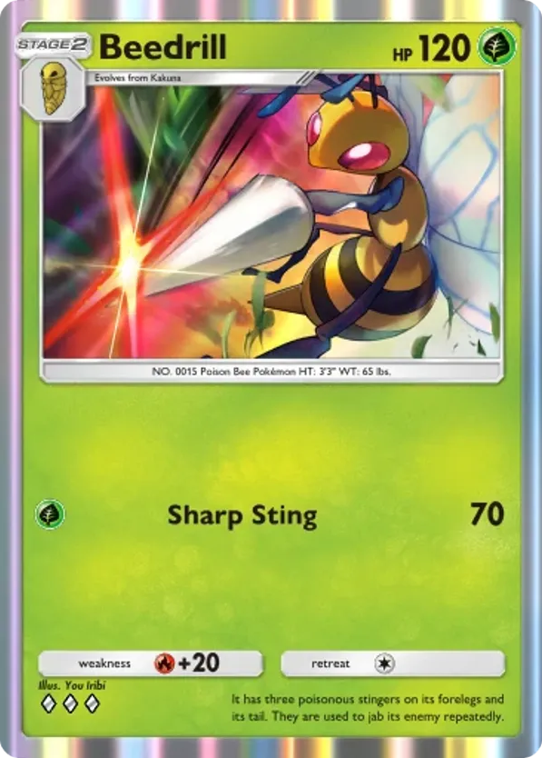 Beedrill card front