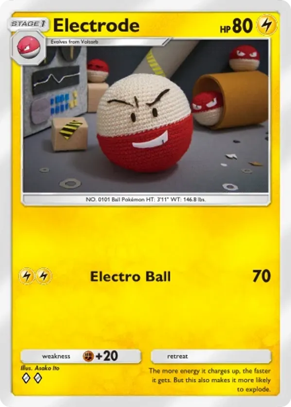Electrode card front