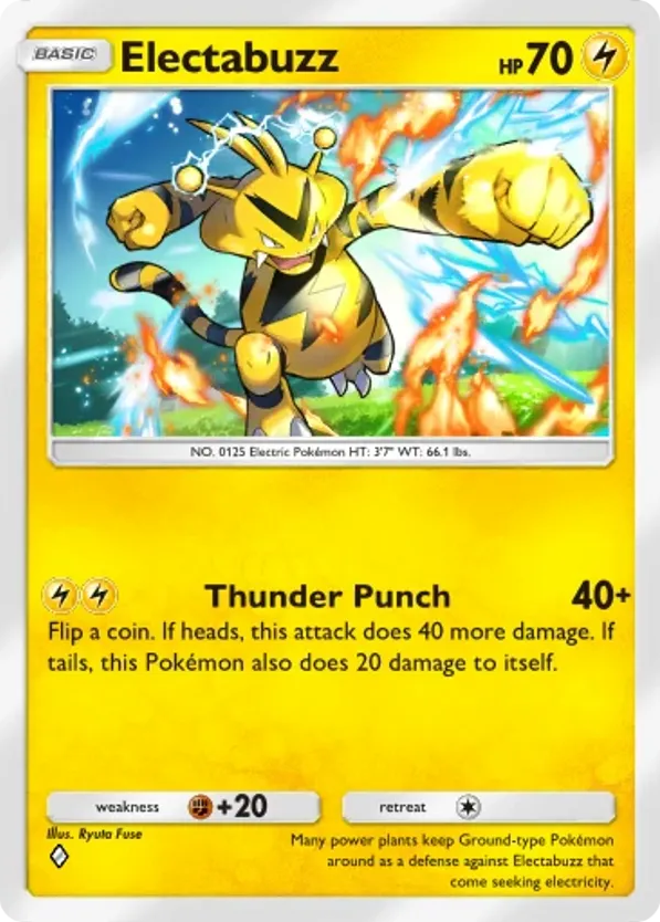 Electabuzz card front