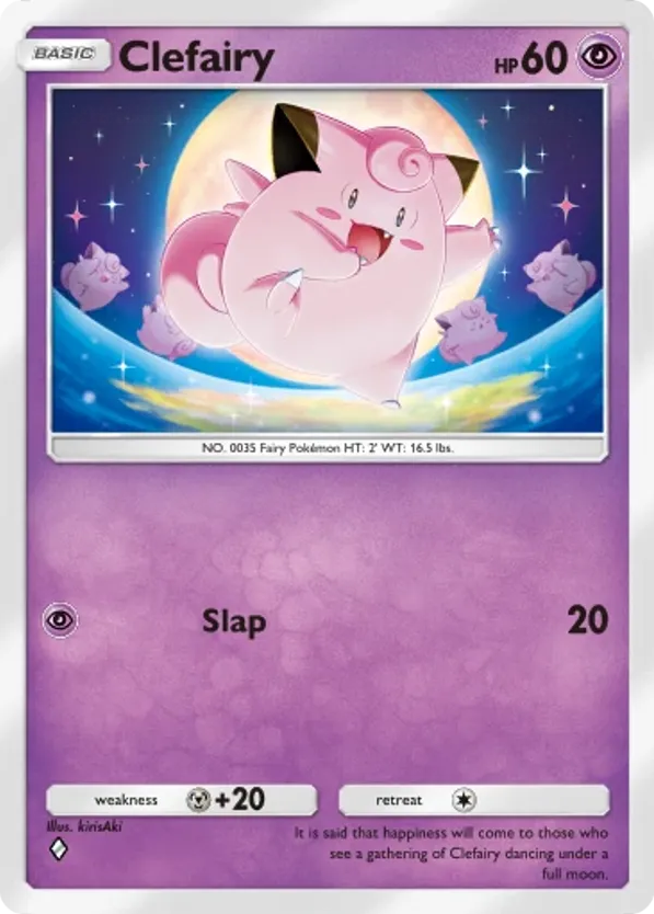 Clefairy card front