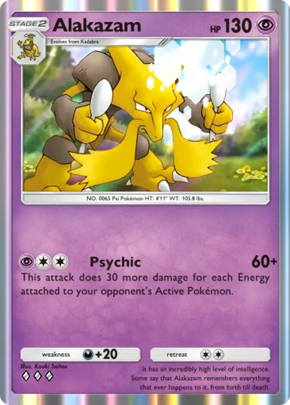 Alakazam card front