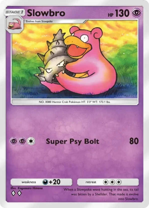 Slowbro card front