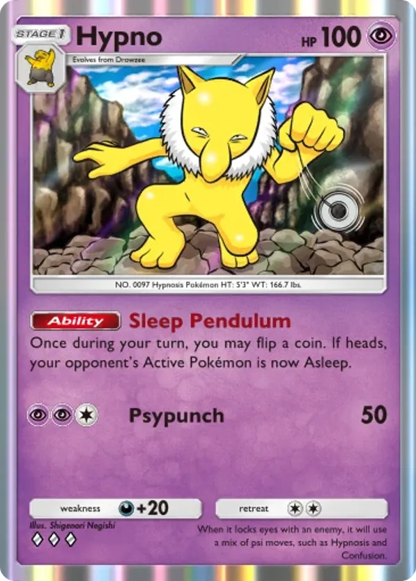Hypno card front