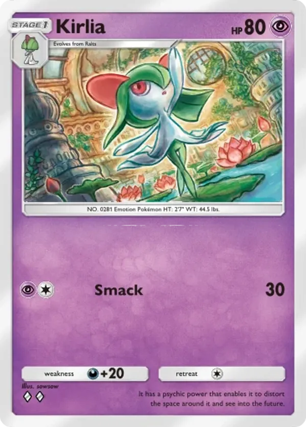 Kirlia card front