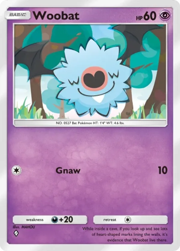 Woobat card front
