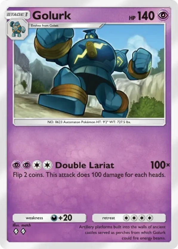 Golurk card front
